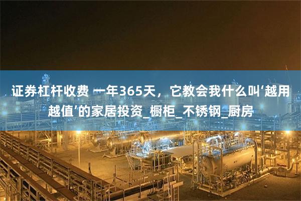 证券杠杆收费 一年365天，它教会我什么叫‘越用越值’的家居投资_橱柜_不锈钢_厨房