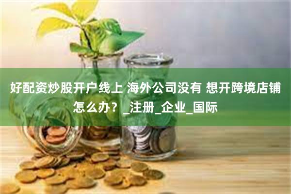 好配资炒股开户线上 海外公司没有 想开跨境店铺怎么办？_注册_企业_国际